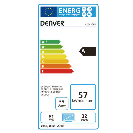 DENVER LED-3268 - Energy label.png